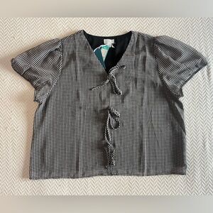 Market & Spruce Gingham Blouse